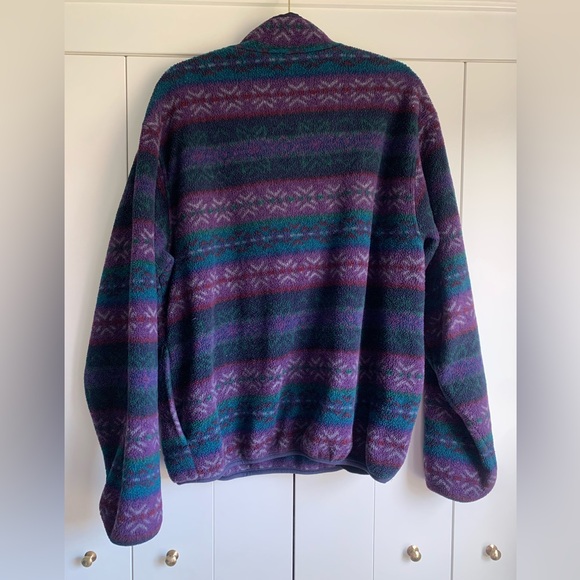 Vintage Lands End Fleece Pullover Size Large - Picture 4 of 4